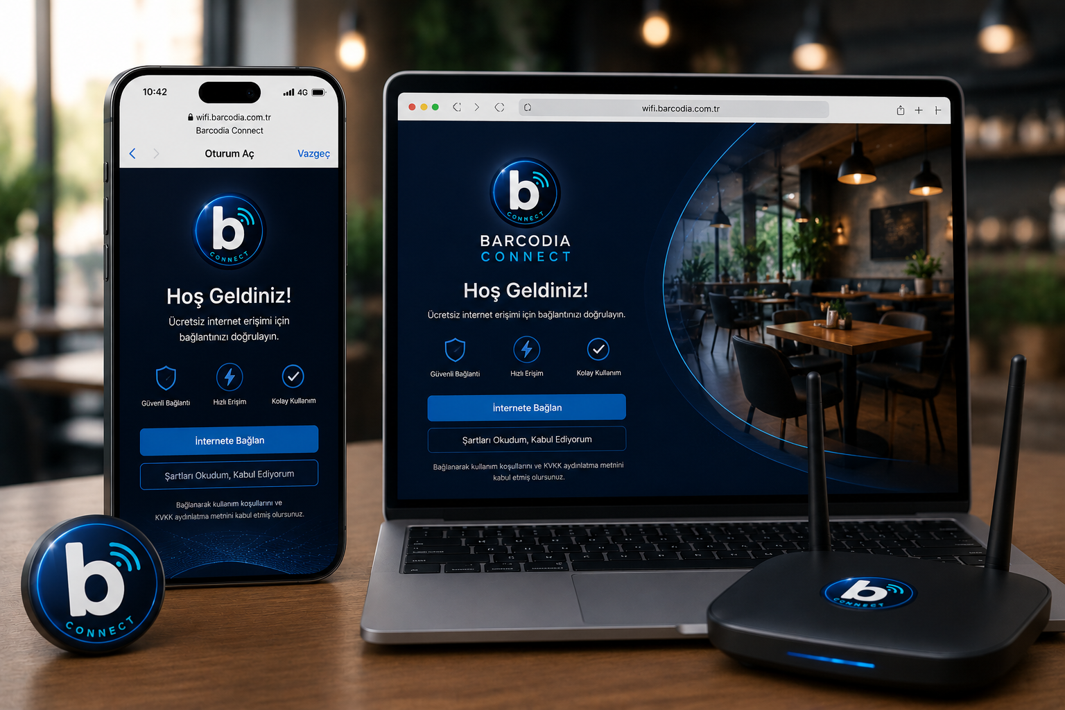 Barcodia Connect Captive Portal